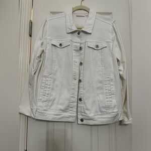 Kim Gravel Large White denim jacket